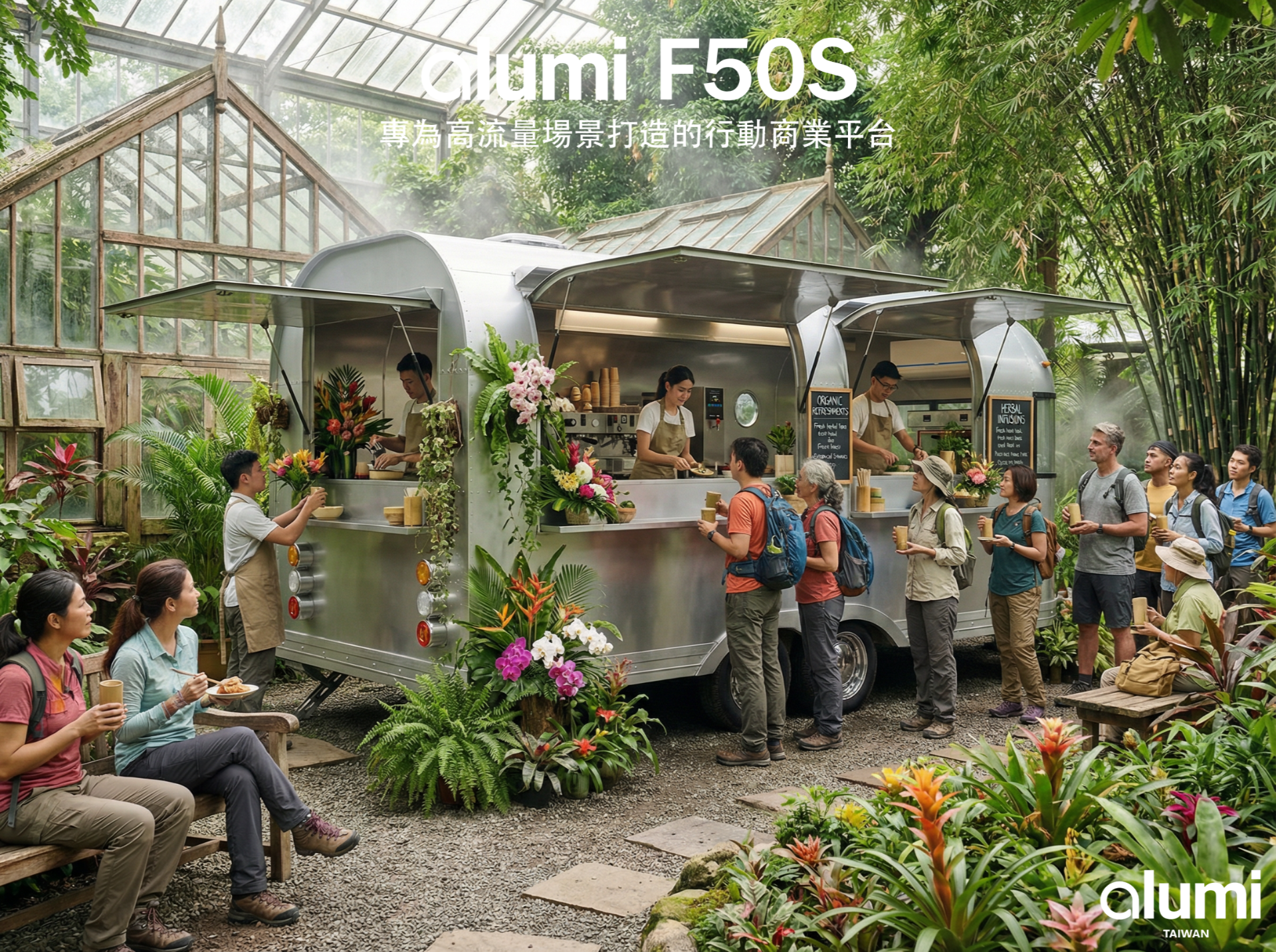 alumi 餐車 餐車情境圖｜台灣製造